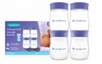 LANSINOH Maisto laikymo buteliai 4x160ml