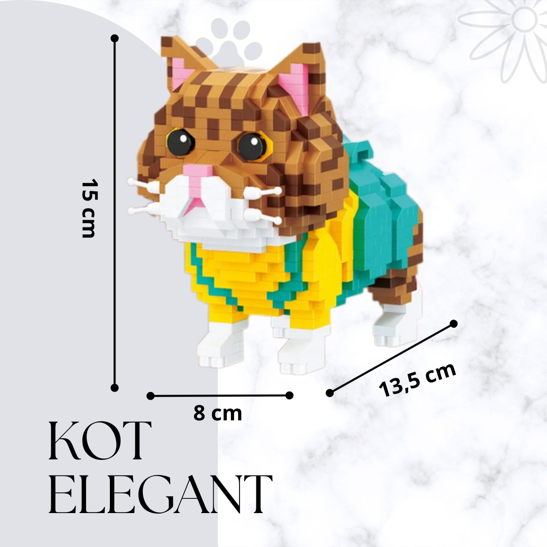 Cat elegant Konstrukciniai blokeliai 846 vnt. DOVANA