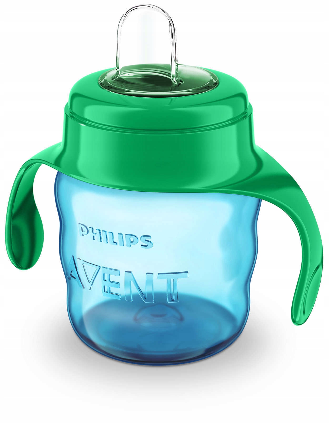 Philips Avent puodelis su silikoniniu snapeliu 200ml 6m+ mėlynas SCF551/05