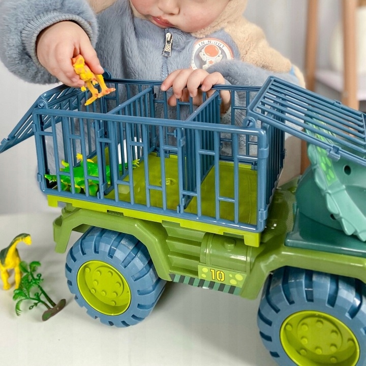 MALLE sunkvežimis su dinozaurais figurėlės rinkinys