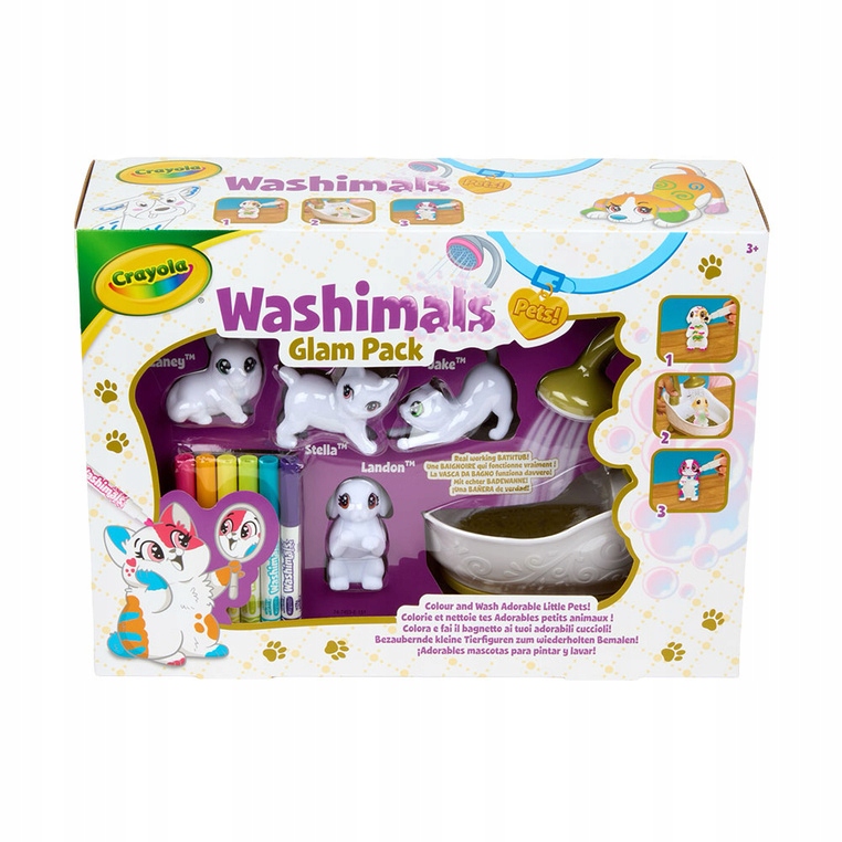 Crayola žvėreliai su markeriais ir šepetėliais Washimals