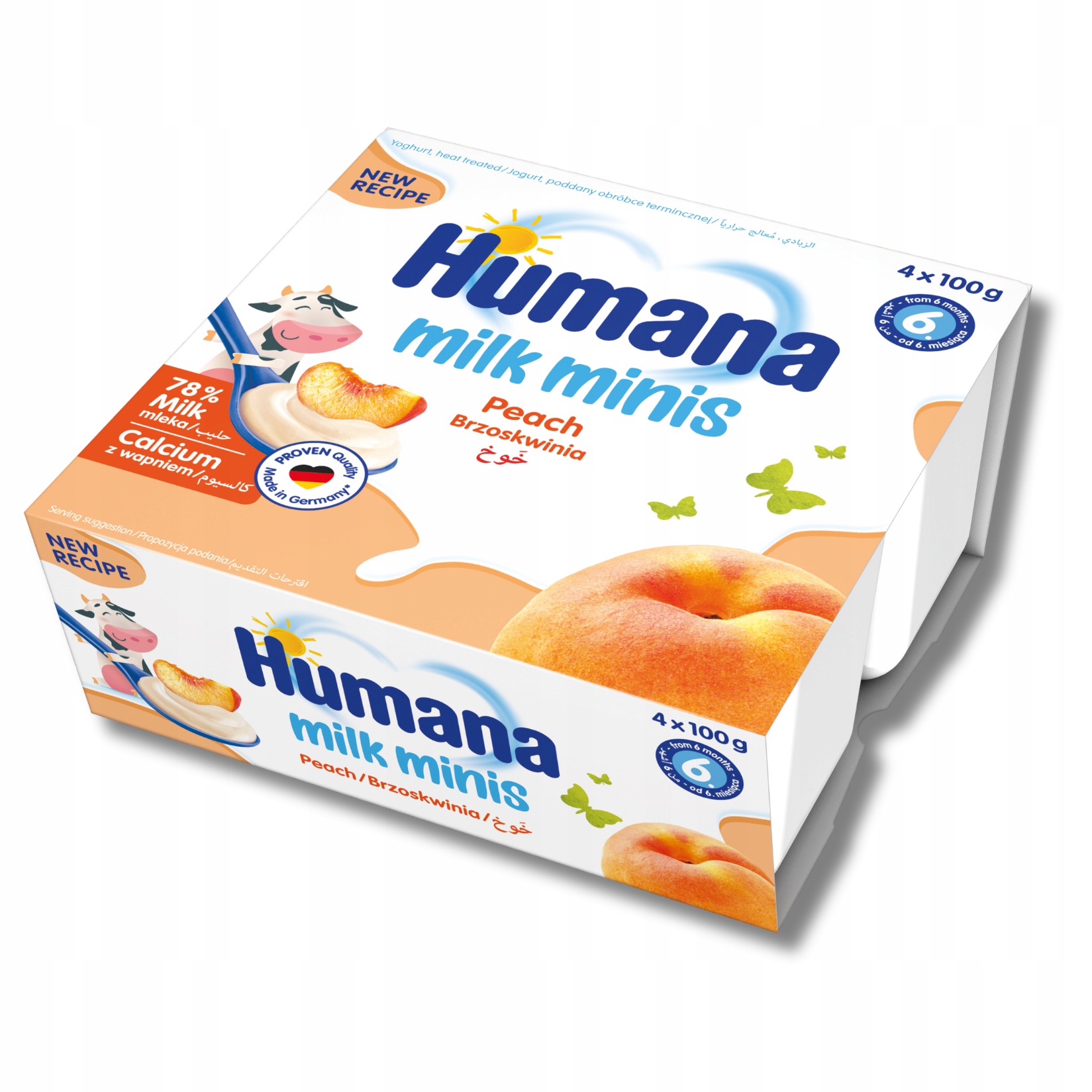 Humana braškių deserai nuo 6 mėn 4x100 g