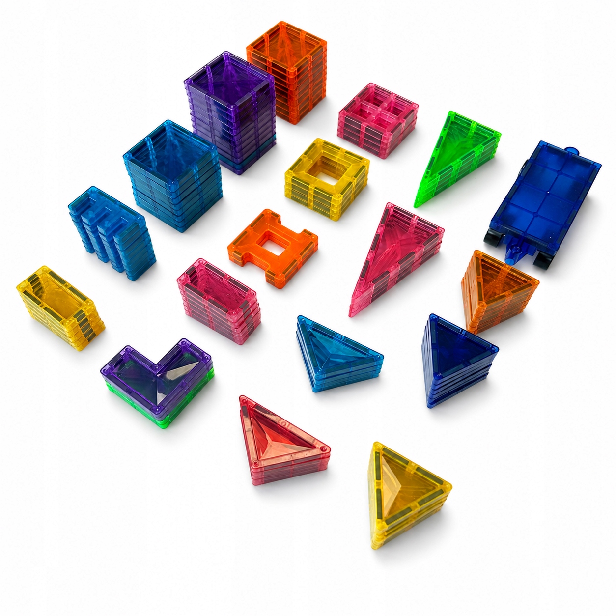 EDUCATIONAL statybiniai blokeliai 98 vnt MAGNETIC Diamond Large