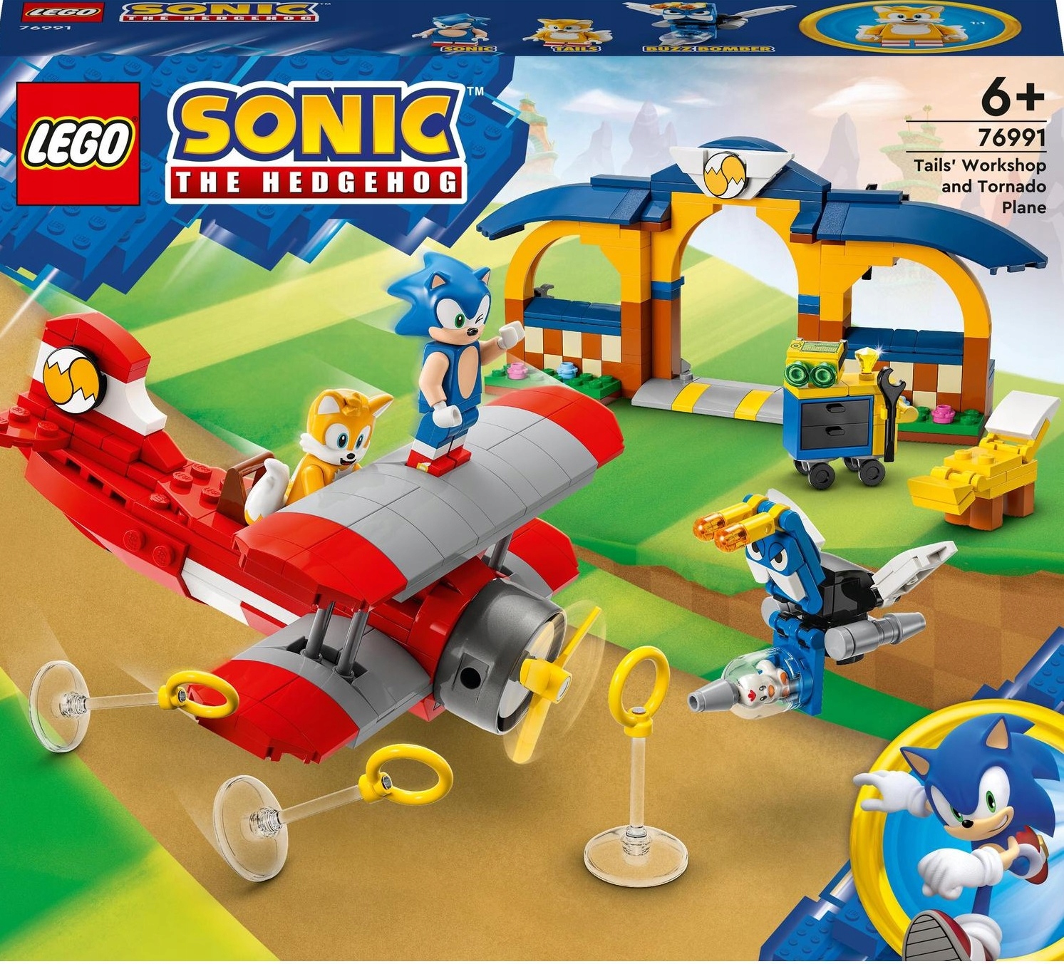LEGO Sonic Tailsas ir lėktuvas Tornado