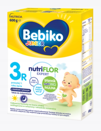 Bebiko 3R tolesnis pienas su košele 600 g INULINAS