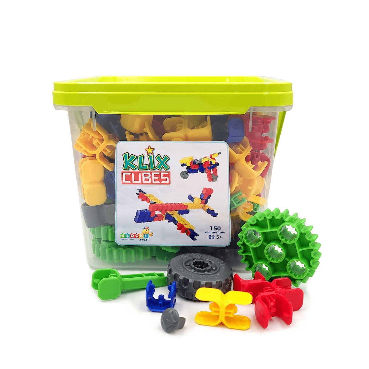 Klix Cubes 150 dalių statybiniai klociniai