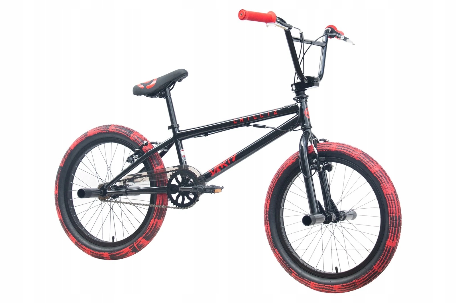 BMX juodi vokiški CHILLIZ DIRTY 20" ratai ROTOR 360 PEGI