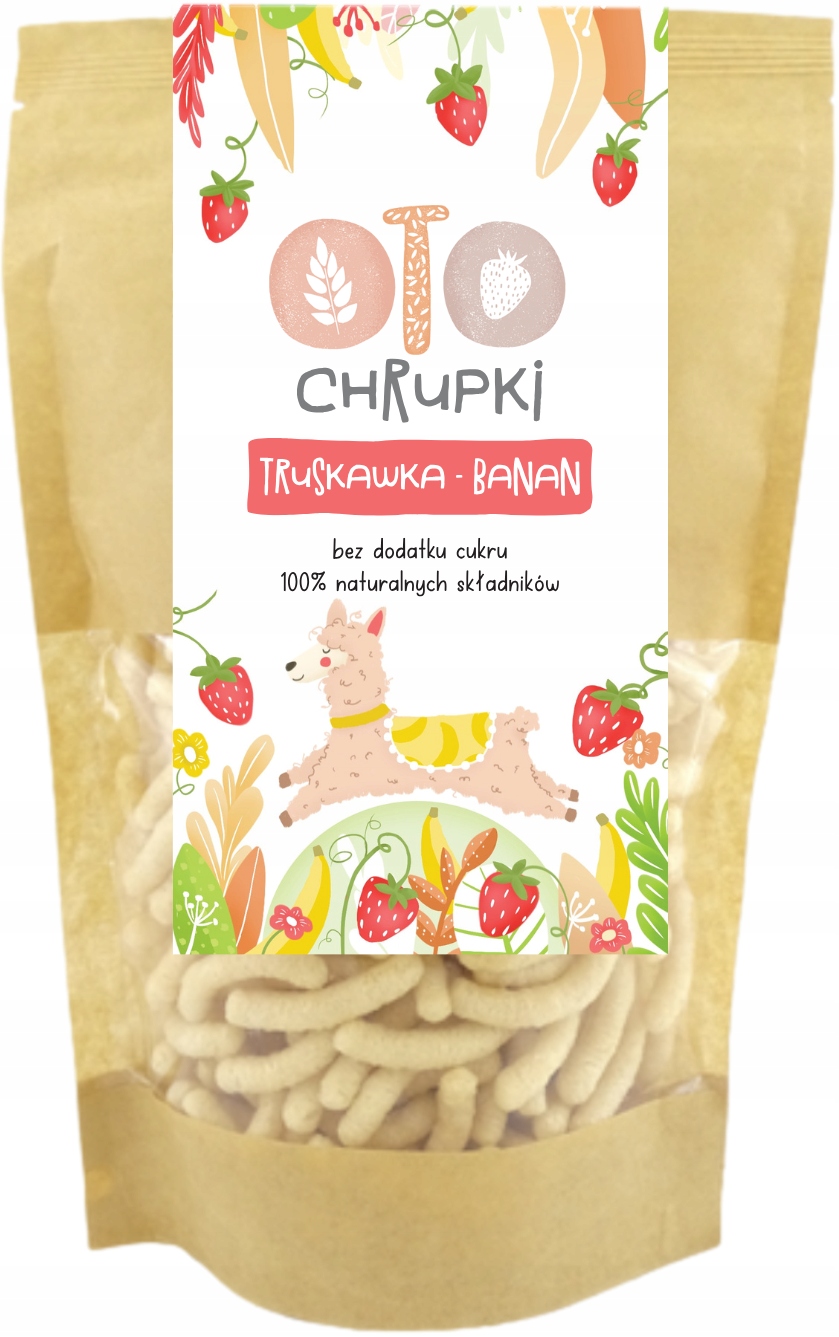 Otolandia chrupki orkiszowe naturalne truskawka banan