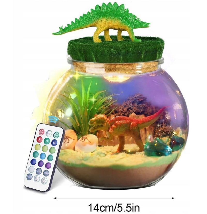 LED kreatyvinis rinkinys dinozauro naktinė lempa