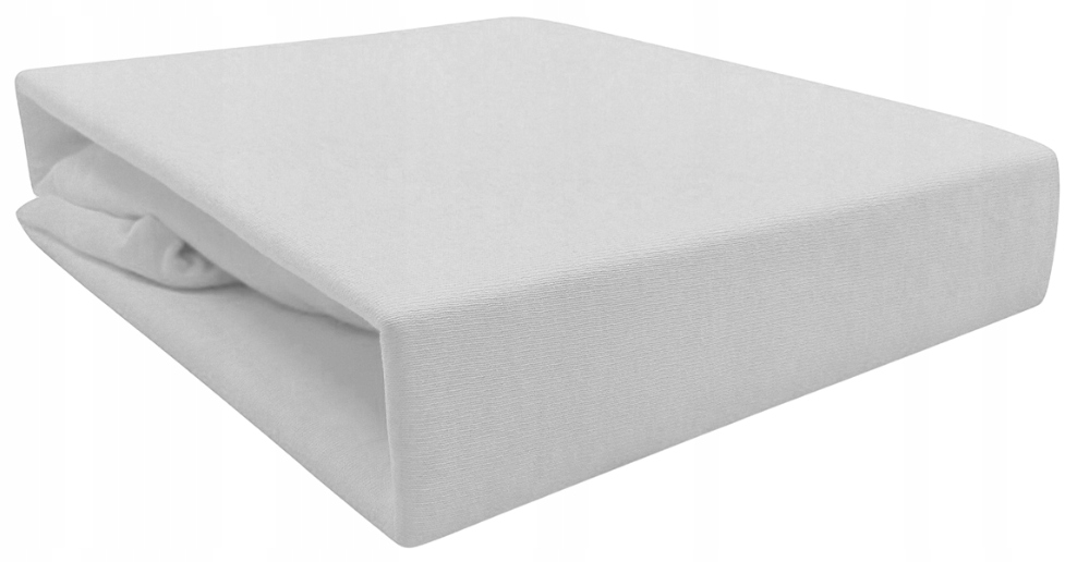 JERSEY medvilninė paklodė su elastine juostele 90x200, pelenų pilka DEN