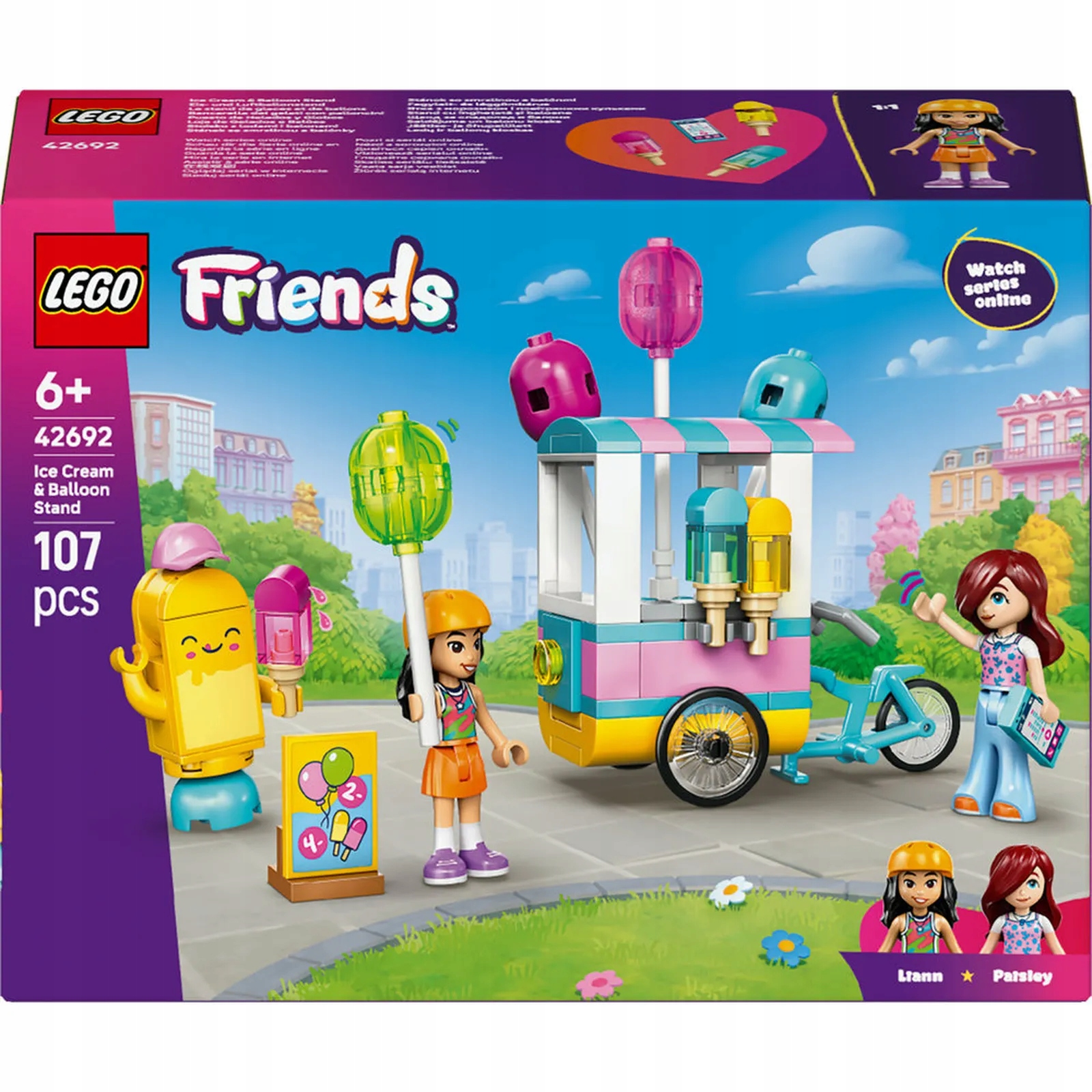 LEGO Friends ledų ir balonų prekystalio kiosk 42692