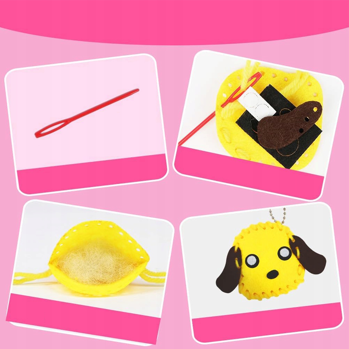 DIY siuvimo žaislas 12 vnt. filciniai gyvūnai