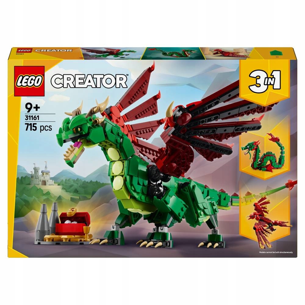 LEGO Creator viduramžių drakono komplektas 31161