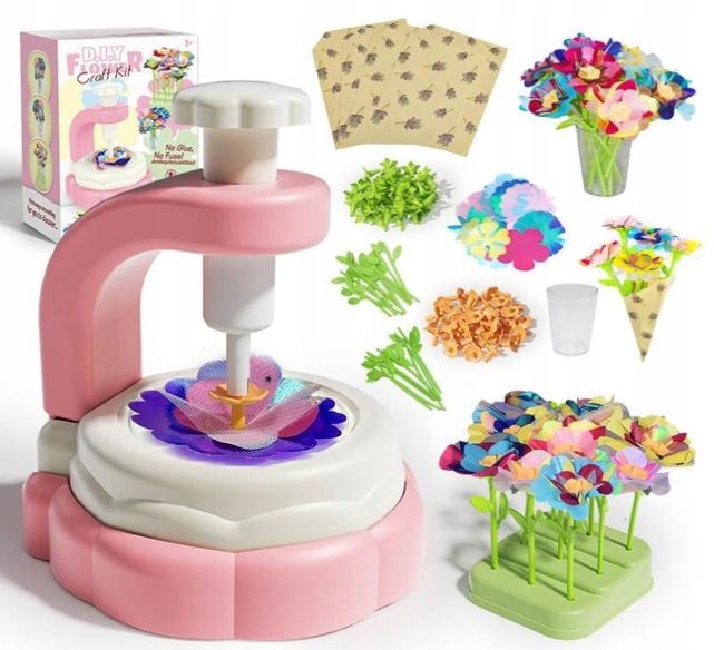 3D FLOWER MAKER KŪRYBINIS RINKINYS XXL 160 EL DIY puokštės