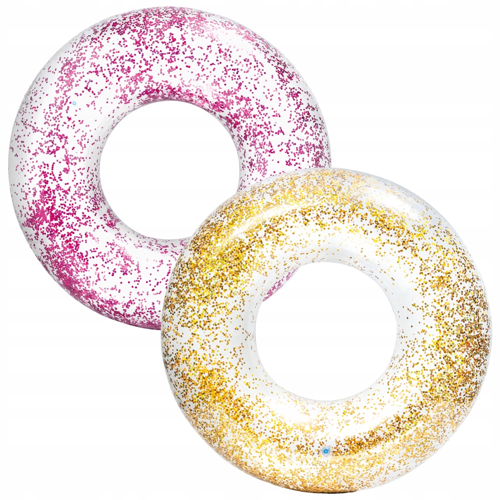 VANDENS ŽAISLAI PLAUKIMO ŽIEDAS 70cm GLITTER