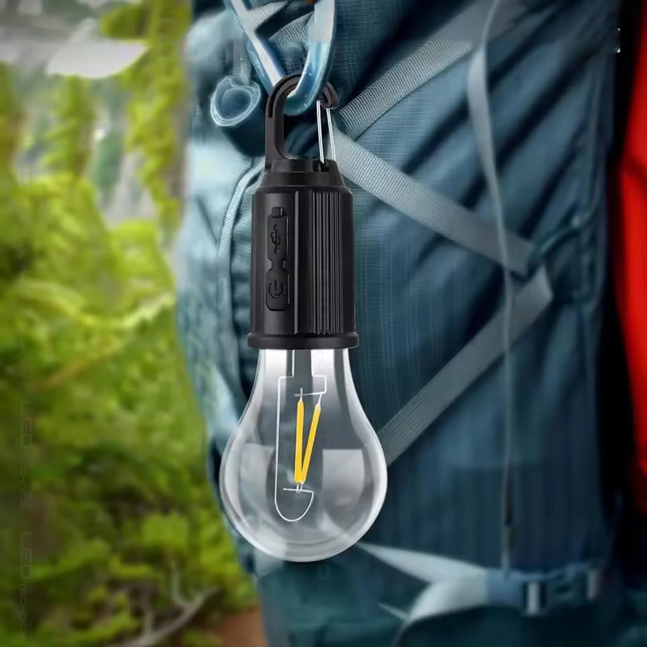 LEDTechnics LED žibintuvėlis su USB C įkrova