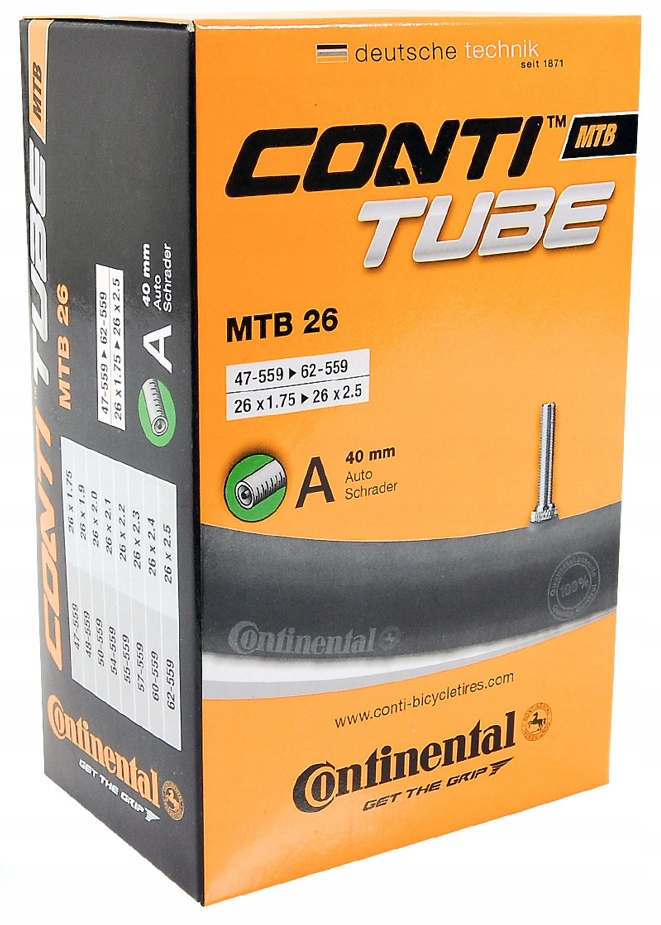 Continental MTB guma 26" 1,75"-2,5" auto 40mm