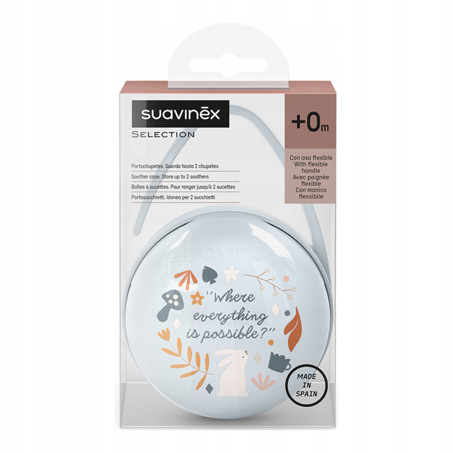Suavinex Case Packaging Kelioninė čiulptuko talpykla dviem vienetams