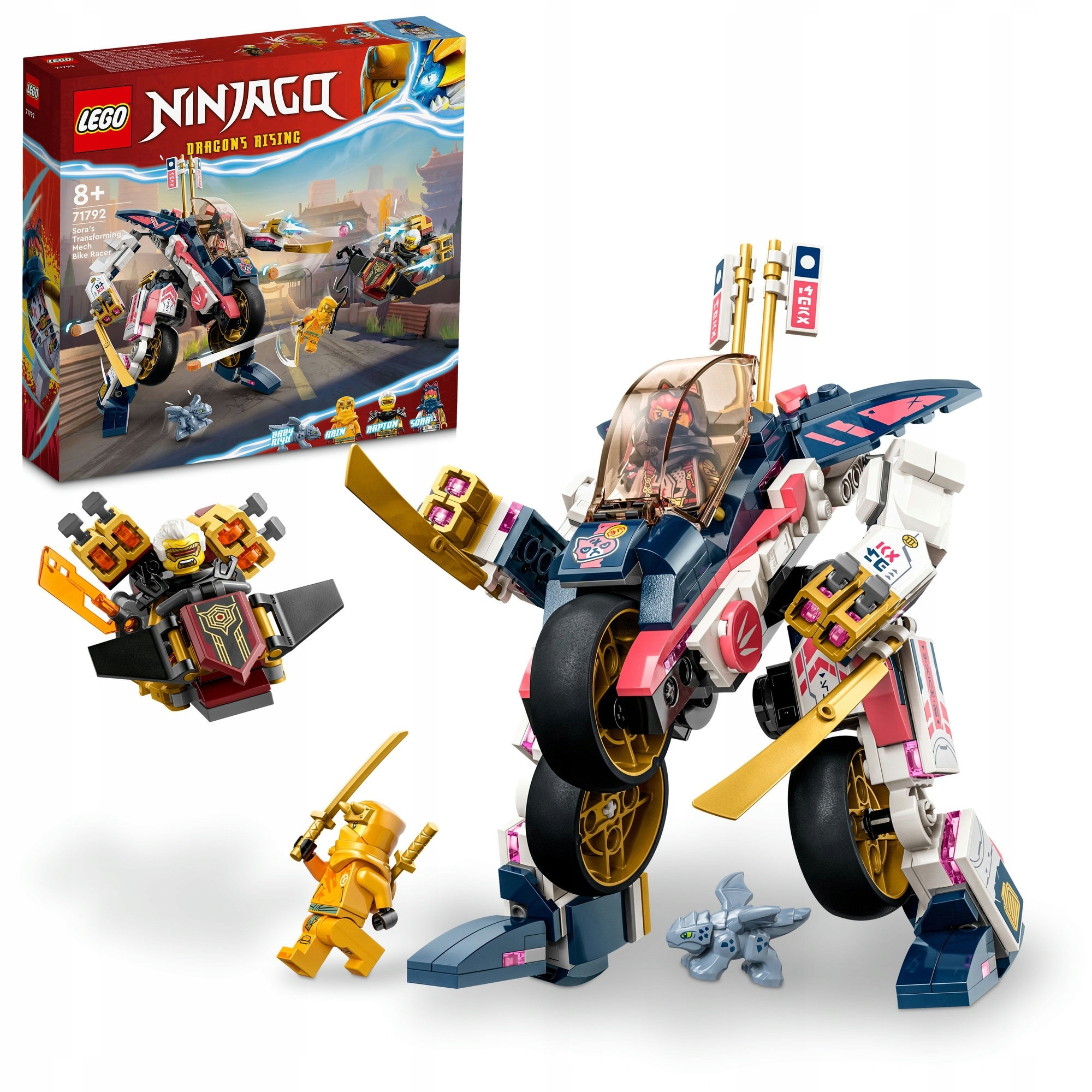 LEGO 71792 Ninjago – Soros mechanizmas virsta lenktyniniu dviračiu
