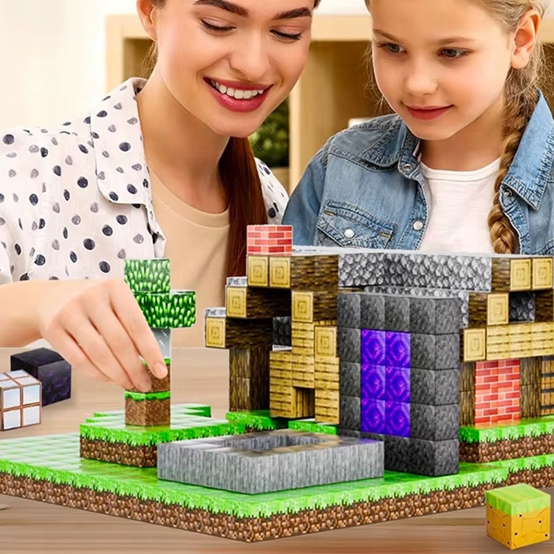 Magnetiniai klockai 100 vnt su lagaminu