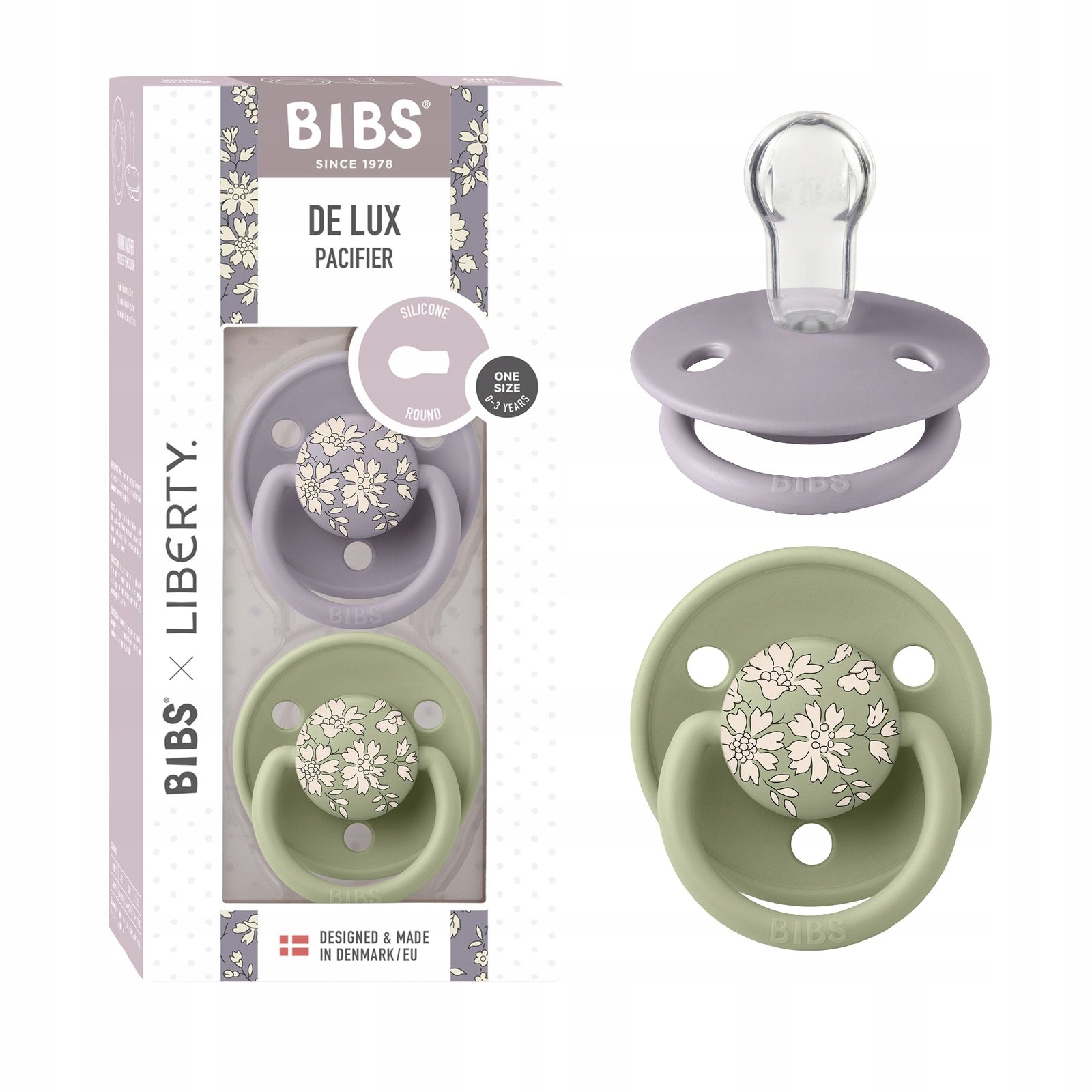 Bibs De Lux čiulptukai anatominiai 2 vnt. 0-36 mėn.