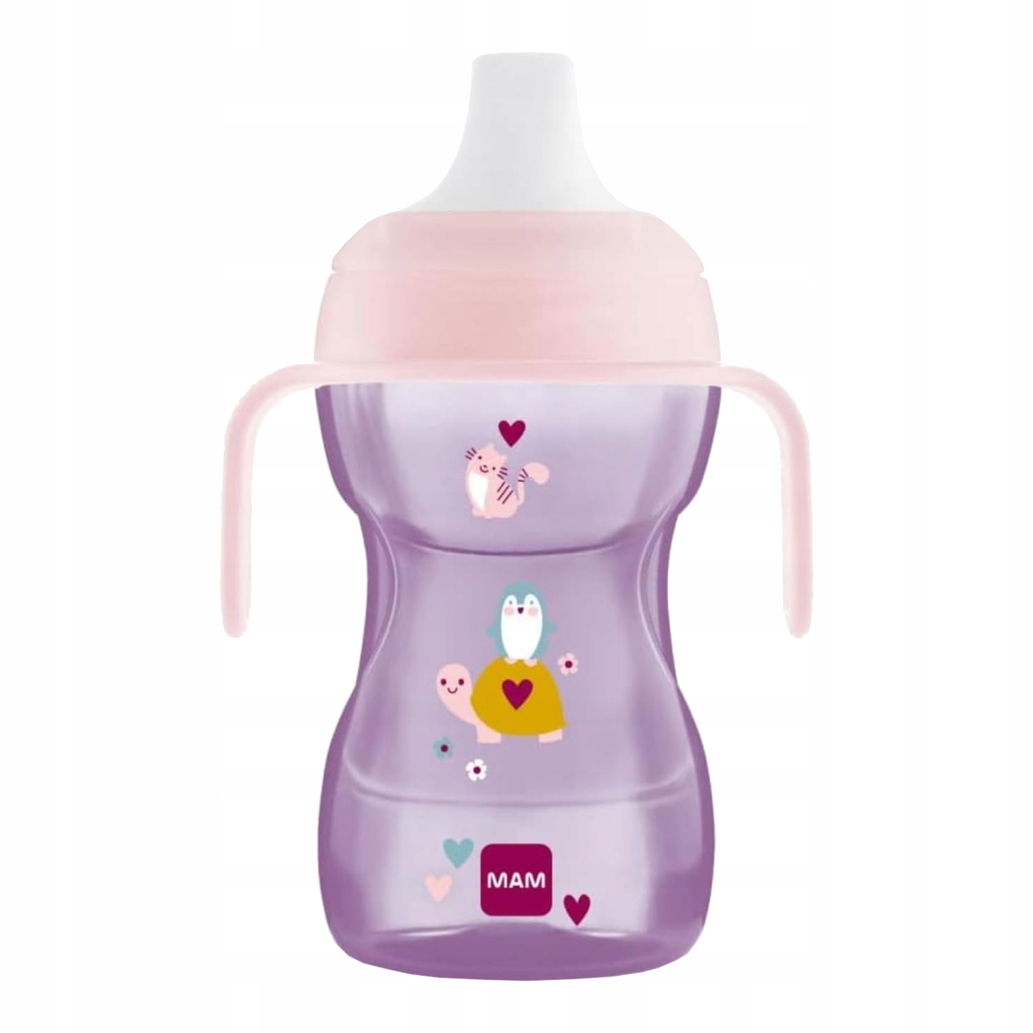 MAM Neišsiliejantis puodelis 8 Fun to Drink Cup 270 ml rožinis
