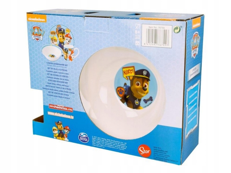 Stor Paw Patrol keramika vaikams pieno/miltelių rinkinys