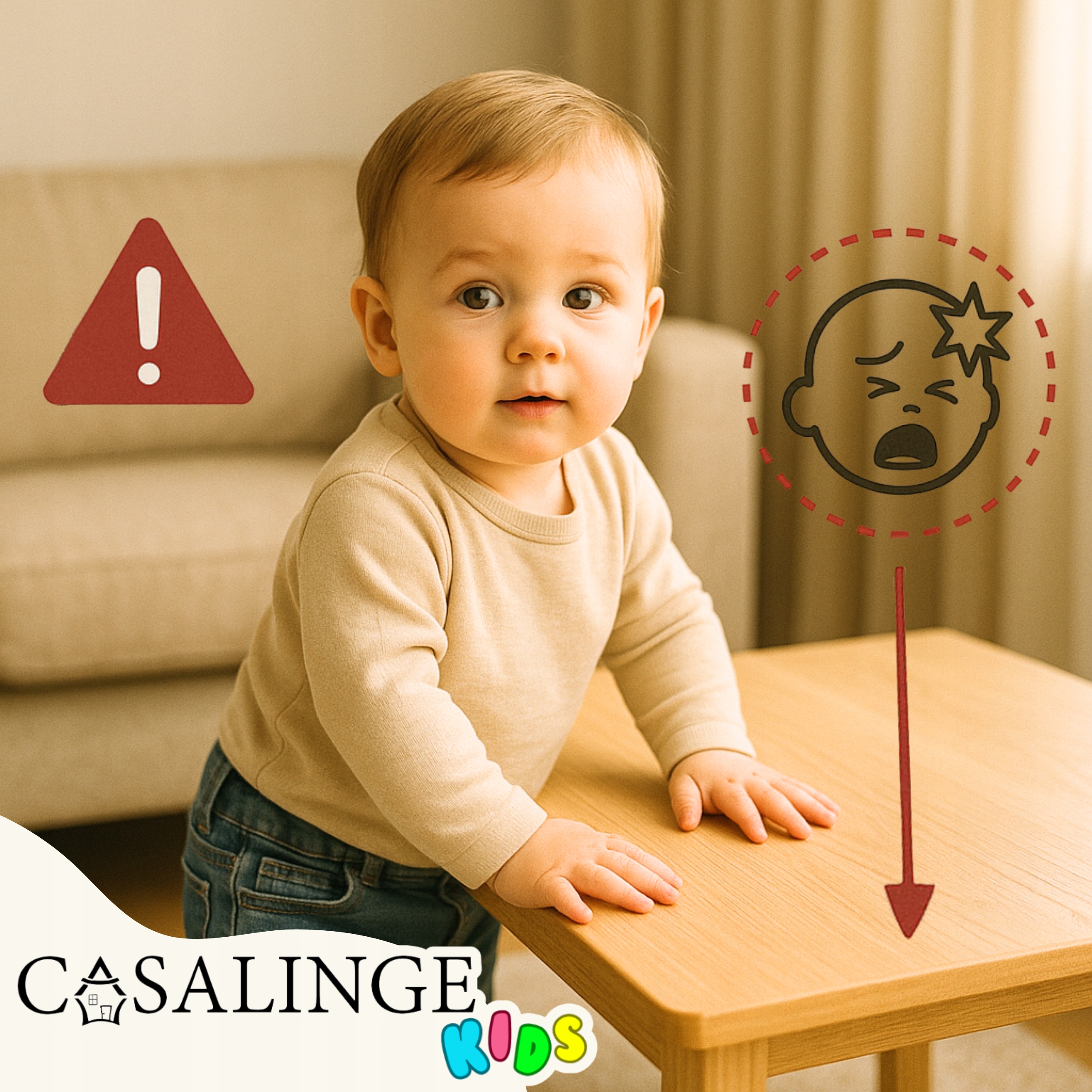 Casalinge apsauginė juostelė staliaus kraštams 2 m