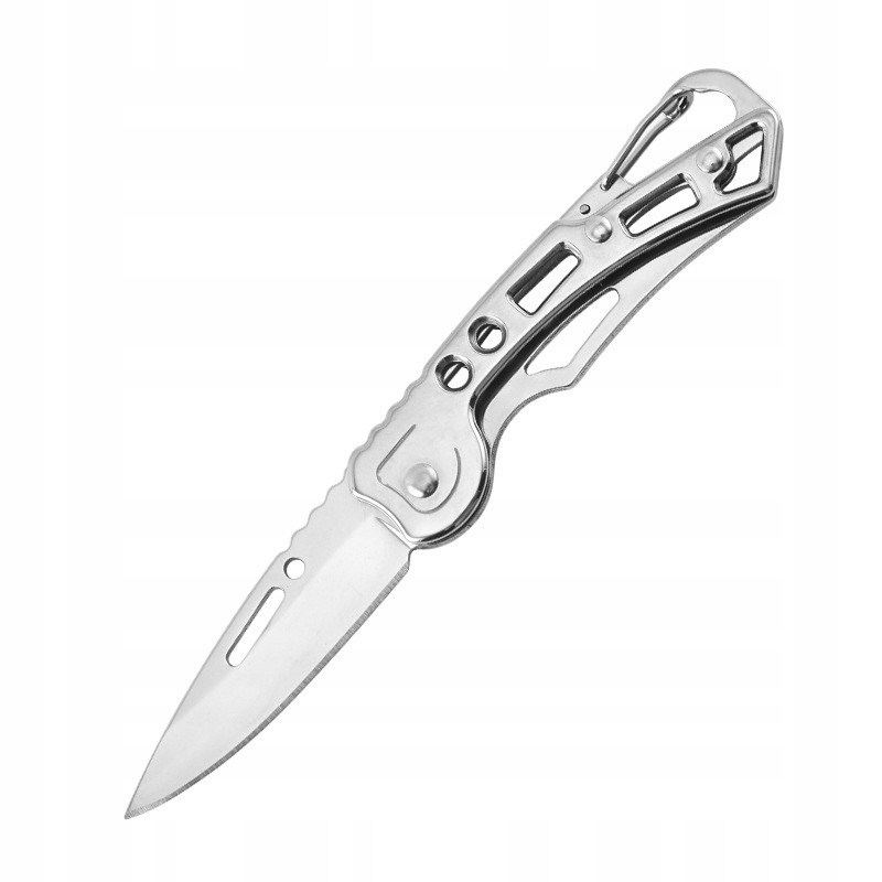 SURVIVAL POCKET KNIFE LENGVAS KEMPINGŲ GRYBAS, SULANKSTAMAS SU KARABINE
