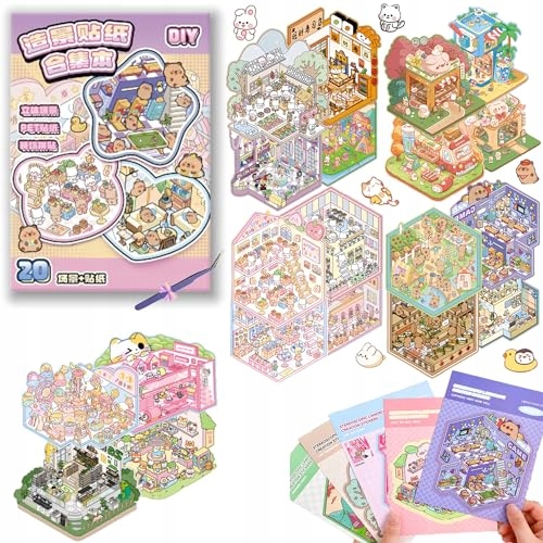 3D lipdukos nuo streso 20 scenų rinkinys
