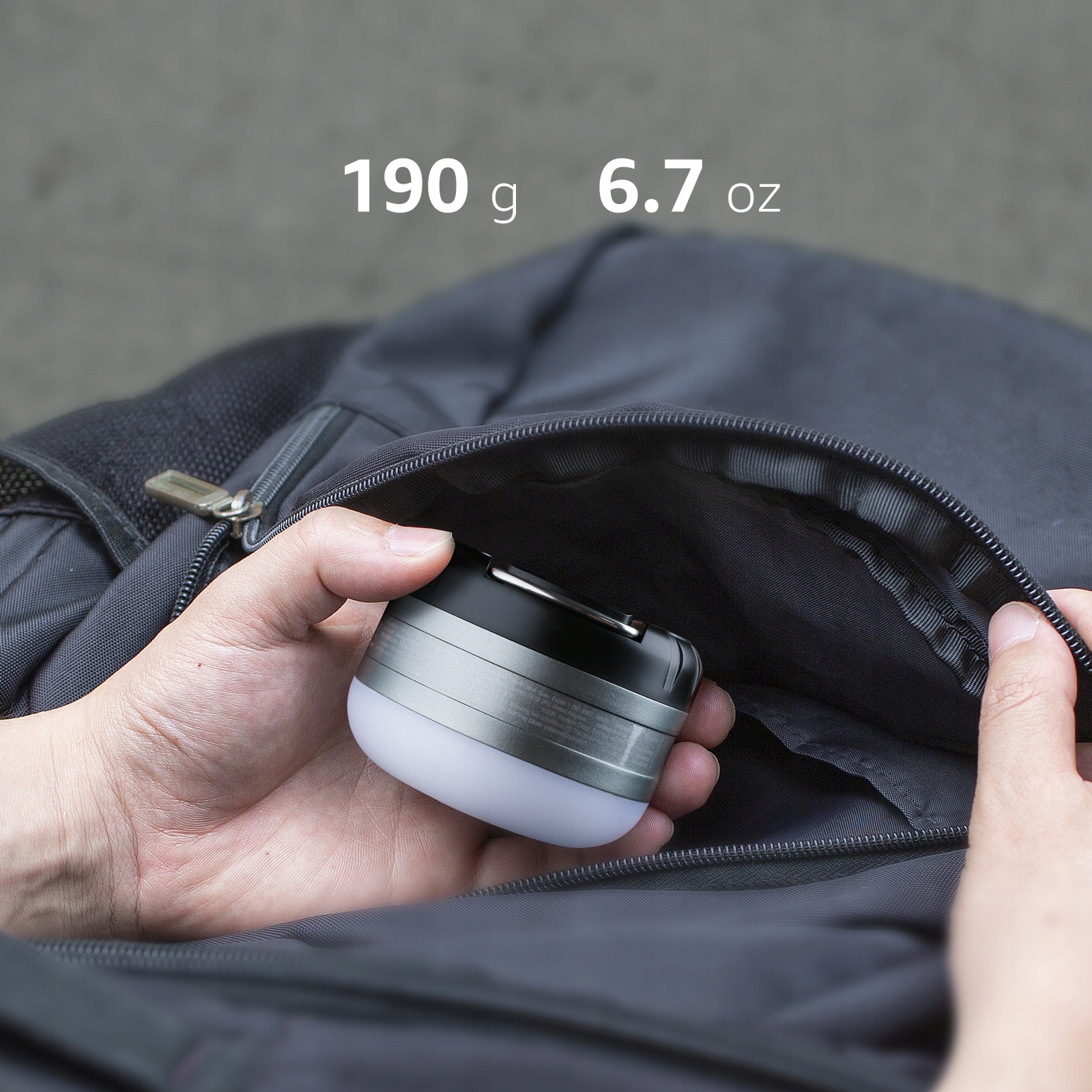 Turistinės lempos LED kempingo žibintuvėlis su magnetiniu maitinimo šaltiniu