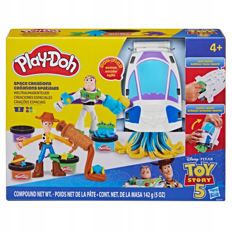 Play-Doh ciastolina Toy Story kosmines kreacijos