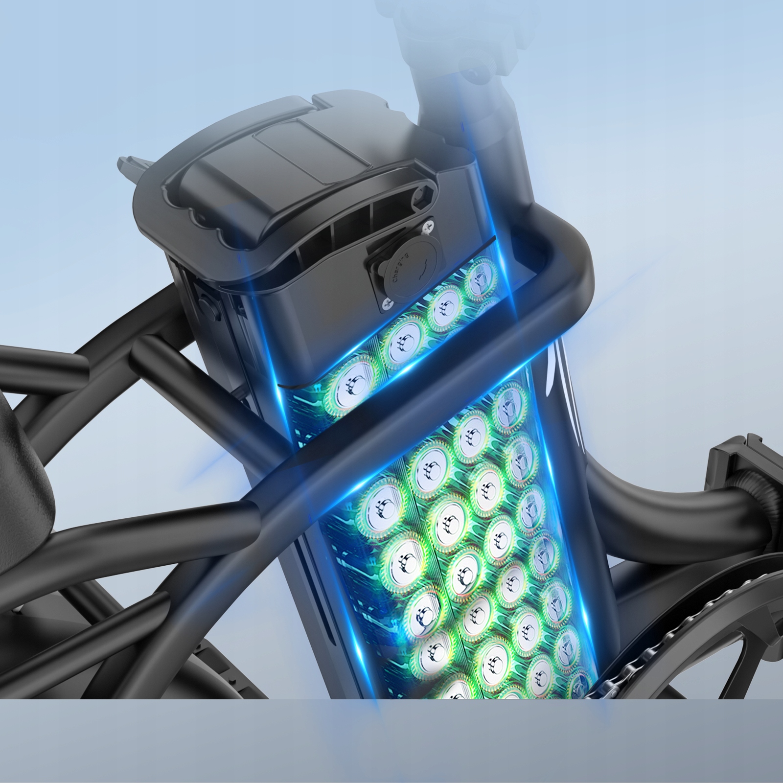 ALLGOBIKE AC20 2026 vyriškas/moteriškas elektrinis dviratis 20AH 120KM 20" 7 greičių
