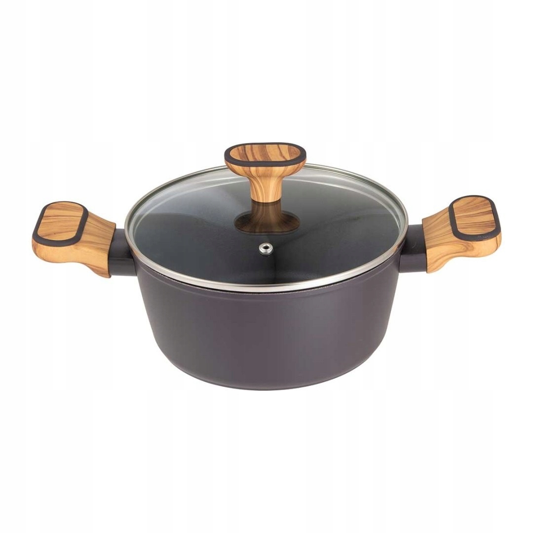 MULTICLAD PUODAS 20 cm SU dangteliu BERGNER BG-56036 MEDŽIAGA