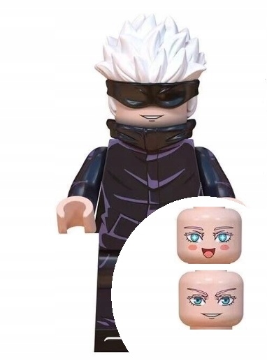Gojo Satoru nuolatinis iš Jujutsu Kaisen sukonstruojamos minifigūrėlės