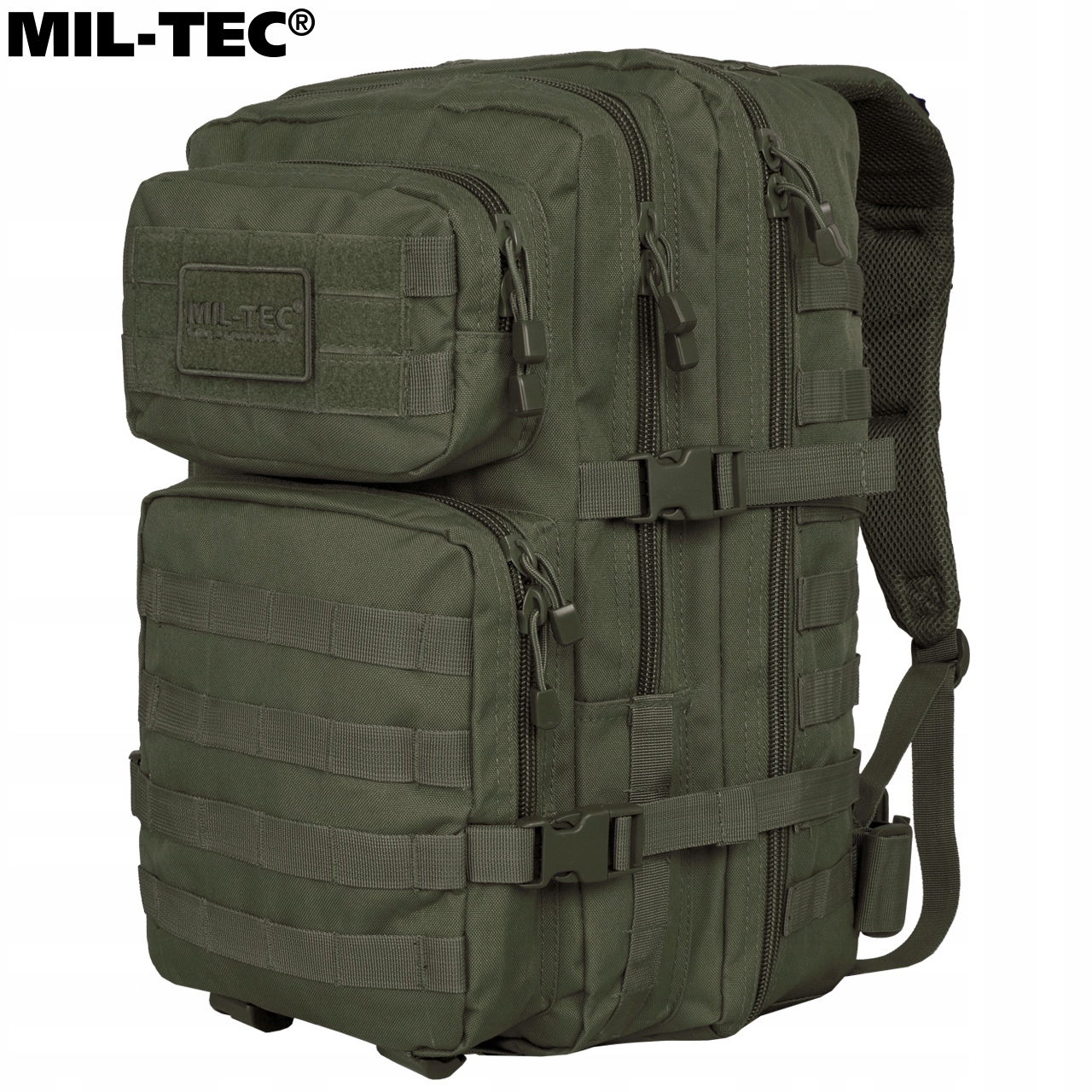 Mil-Tec Assault karinė taktinė turistinė kuprinė 36L alyvuogių