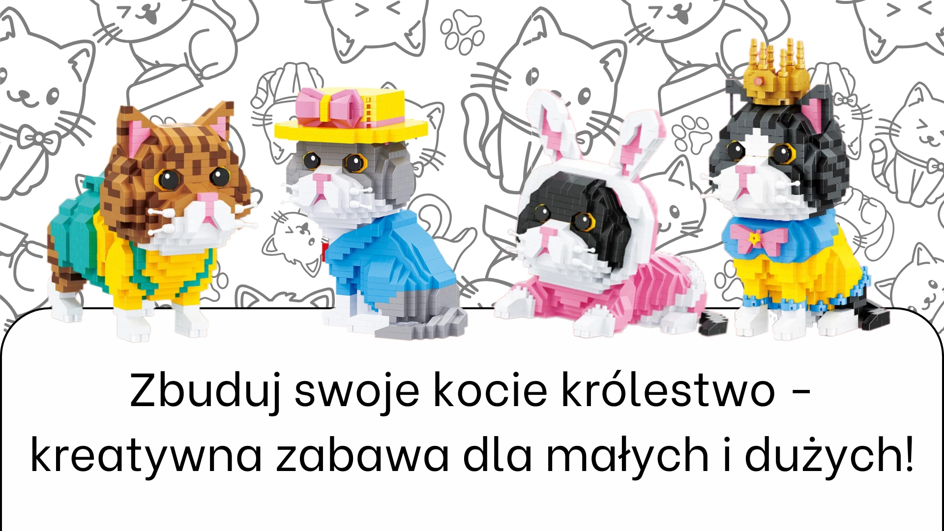 Cat elegant Konstrukciniai blokeliai 846 vnt. DOVANA
