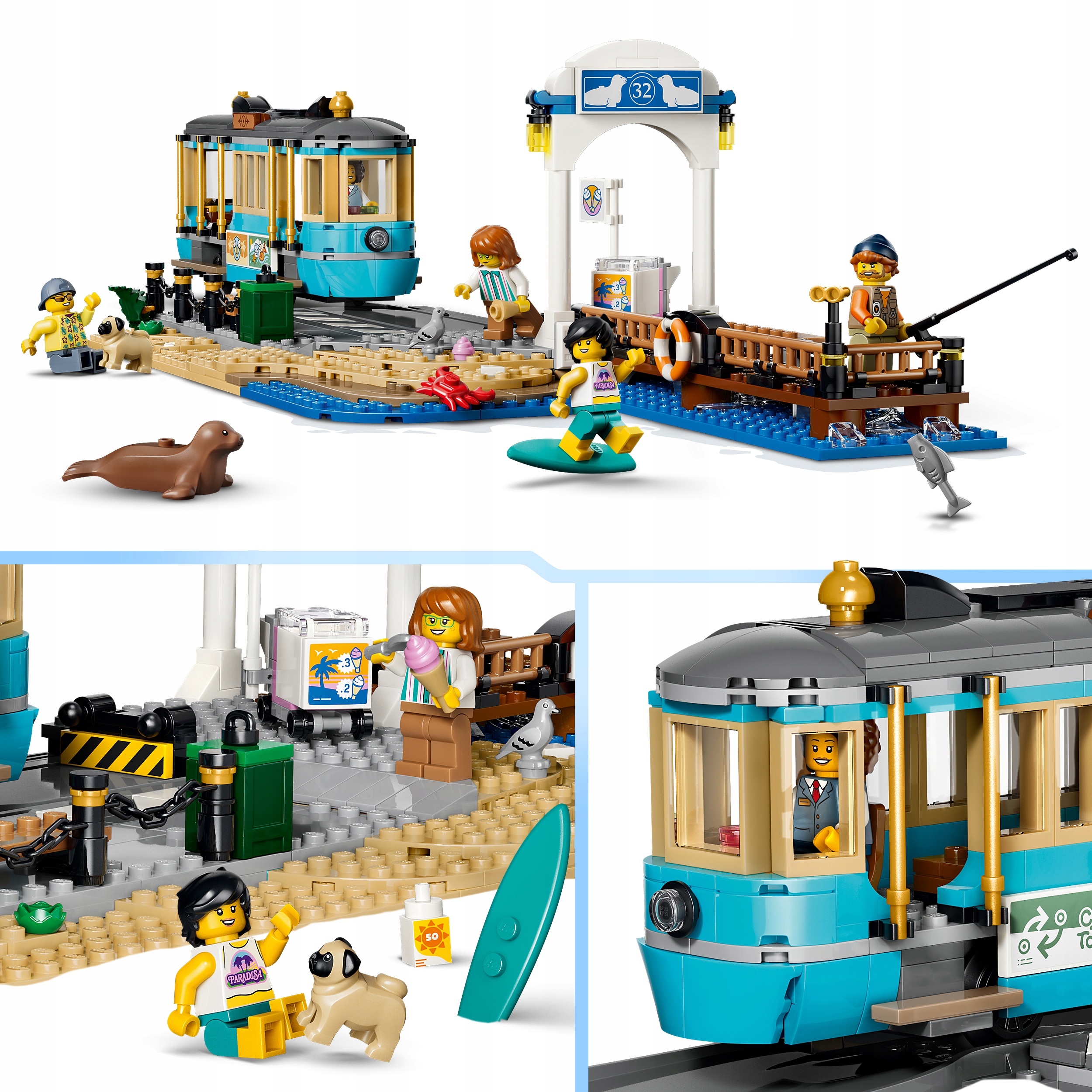 LEGO City 60506 tramvajus prie paplūdimio