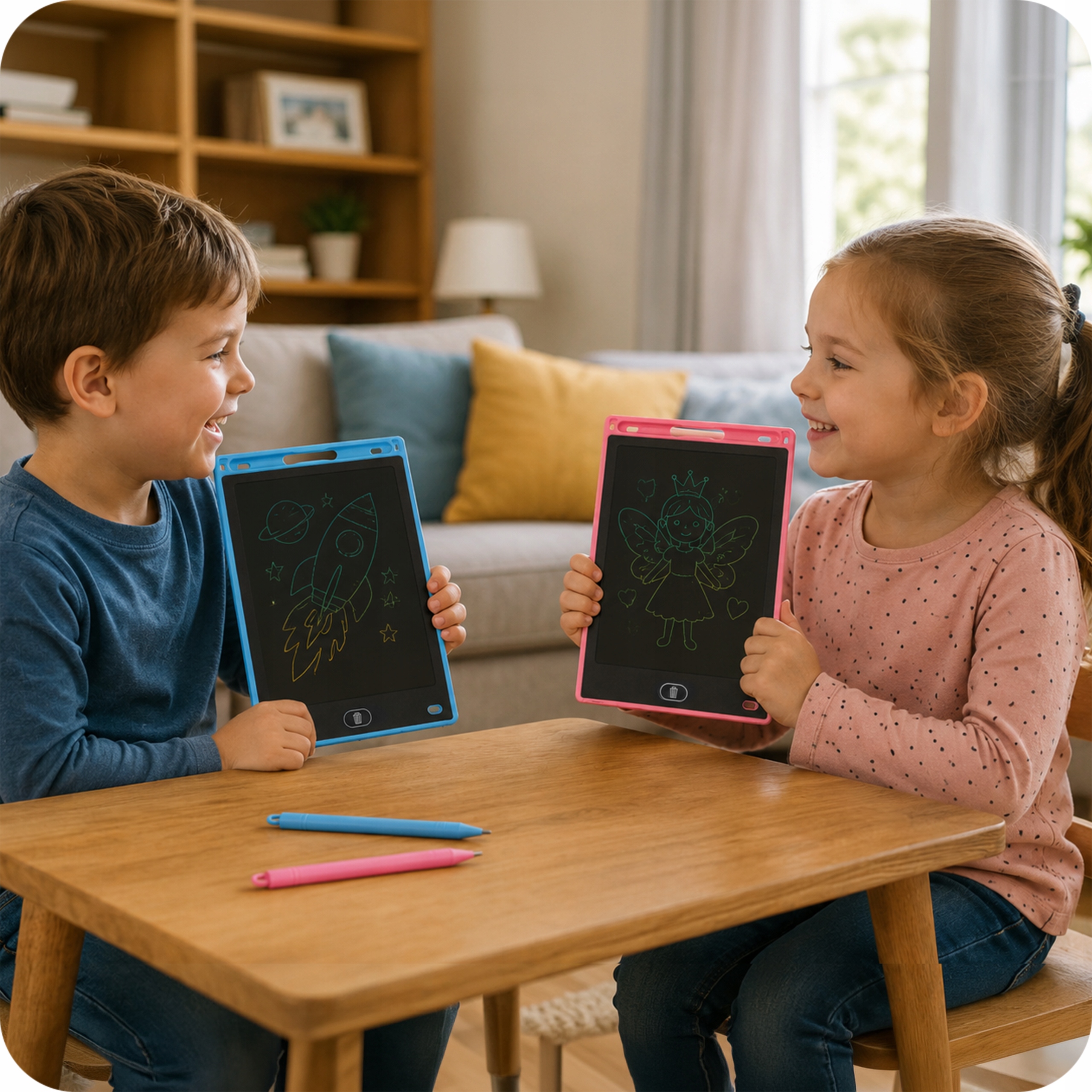 KRUMAD Tablet do rysowania 8" znikopis zestaw 2 szt