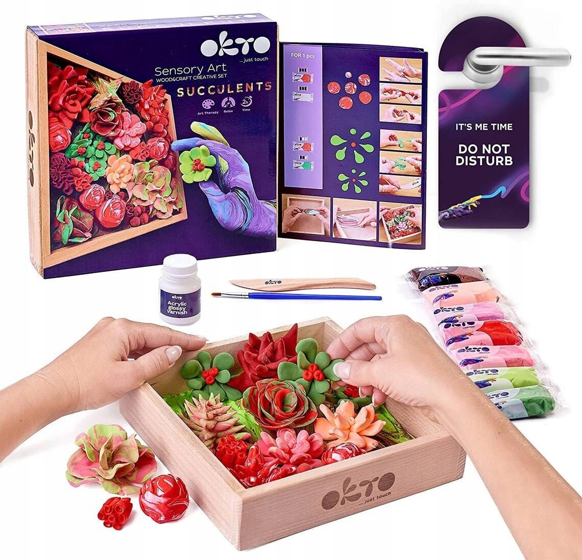 Ciastolina gėlės DIY rinkinys Okto 10011