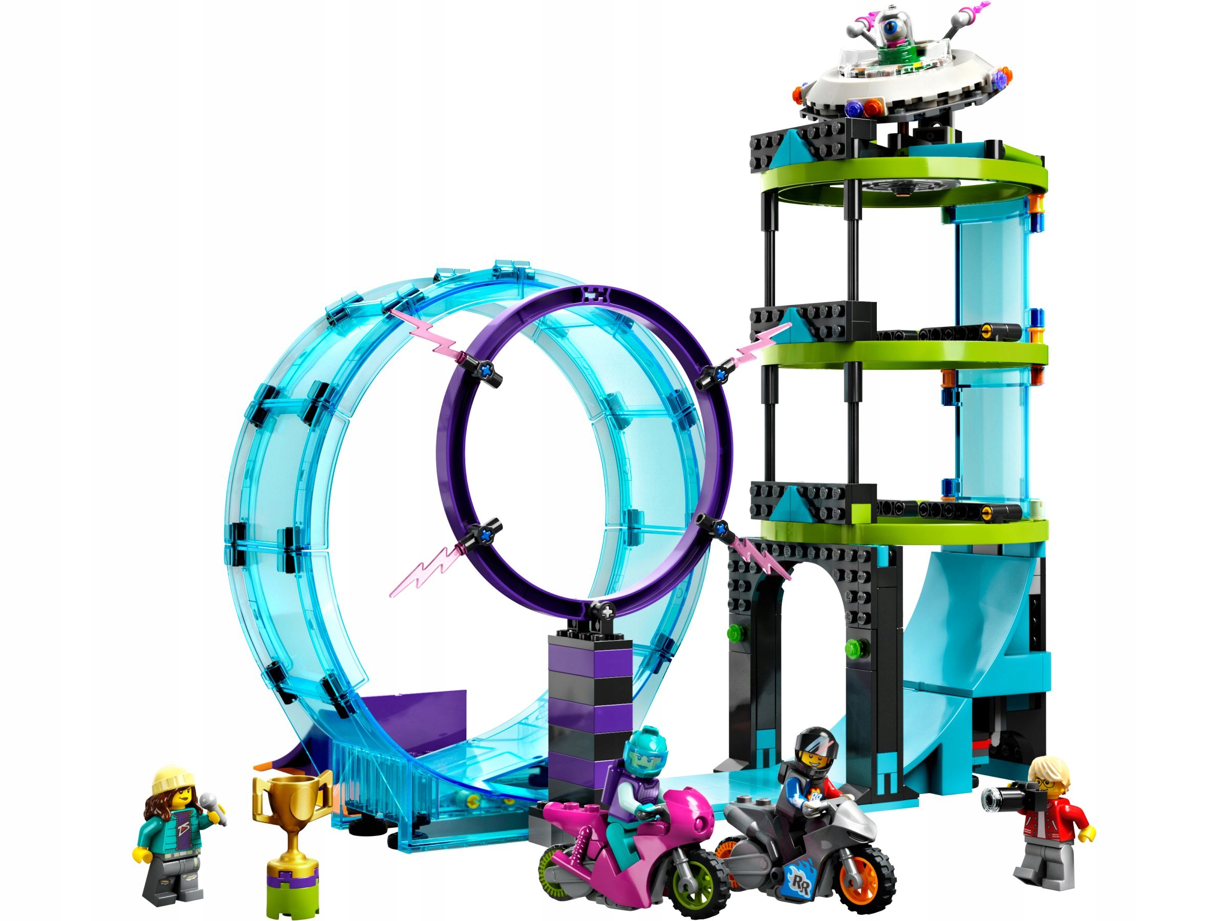 „LEGO Bricks Extreme Stunt Challenge“, 385 vienetai, PAKUOTĖS APRAŠYMAS