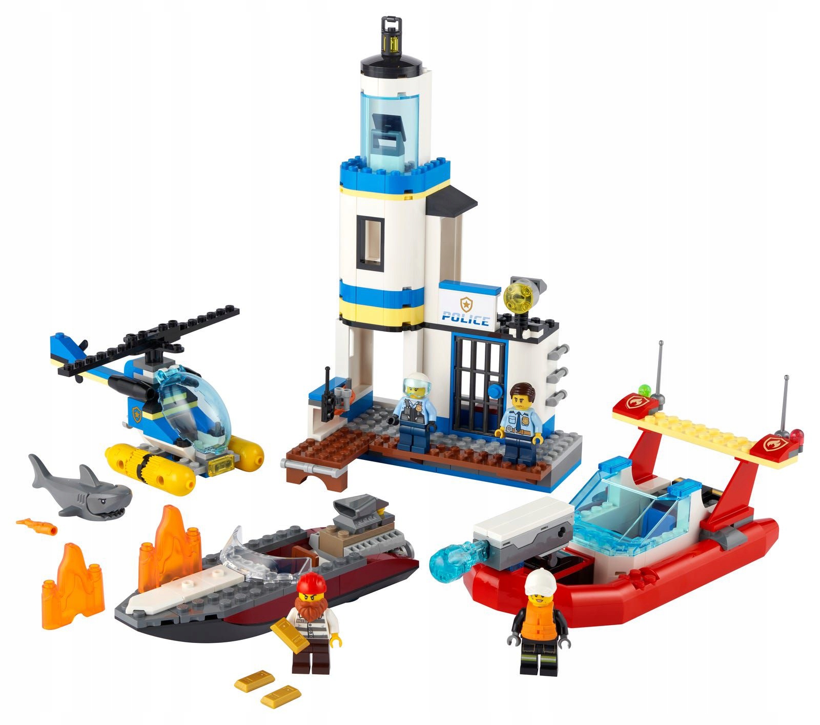 LEGO 60308 City – pajūrio policijos ir ugniagesių akcija