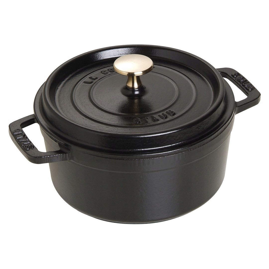 Apvalus ketaus puodas STAUB 40509-485-0 - juodas 1,7 ltr
