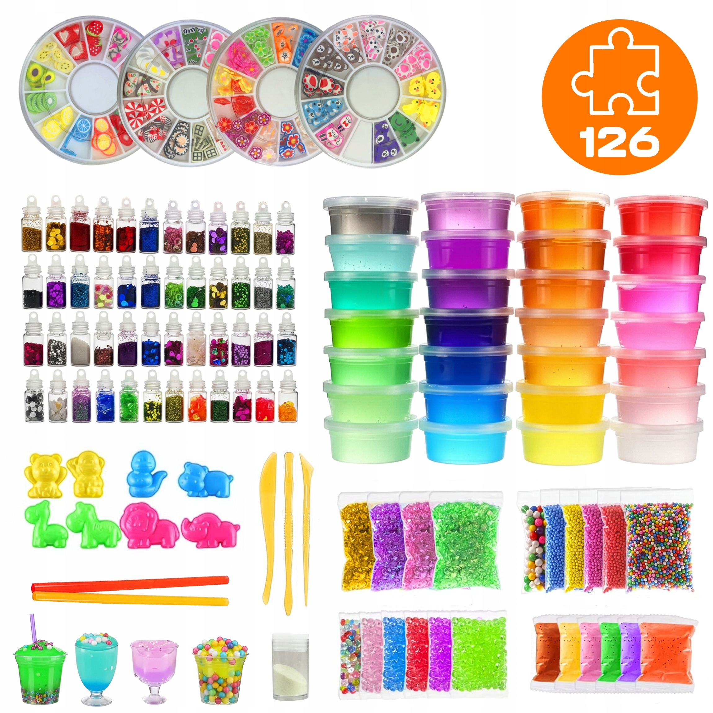 SLIME SLIME KIT DIDELIS XXL PASTE DOVANA, DIY, 126 in1