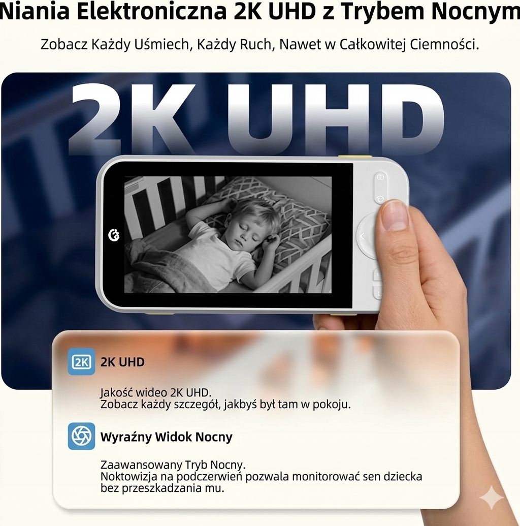 Annke vaiko stebėjimo kamera 2K UHD, 5x mastelis, 360°, 32GB