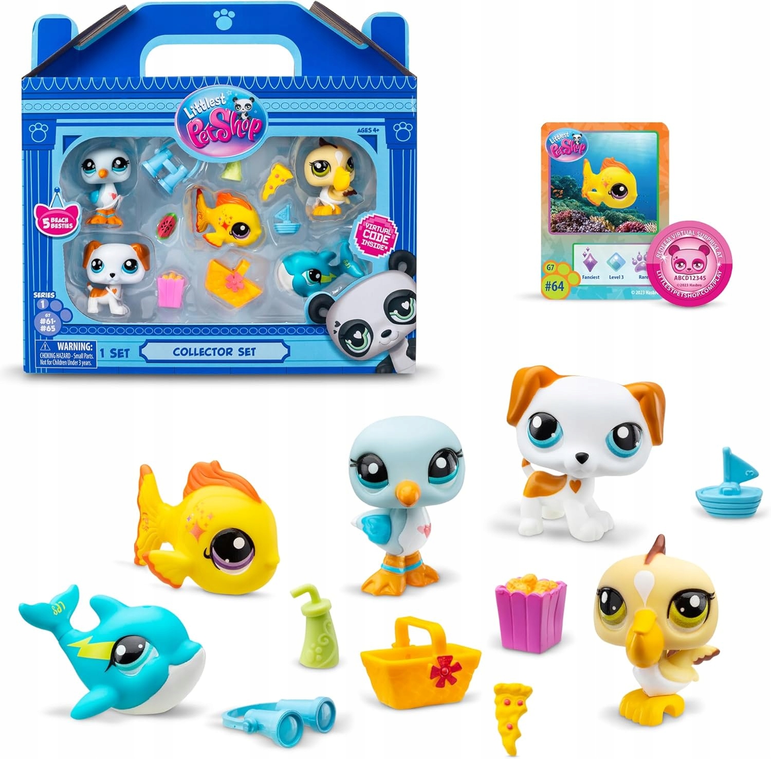 Littlest Pet Shop žvėreliai paplūdimio draugams su aksesuarais