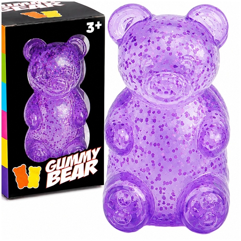 GNIOTEK SENSORY BEAR ANTISTRESS iš TikTok SQUISHY blizgančio žaislo