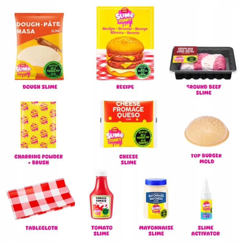 ZURU slime mart S1 burger masa plastyczna DIY