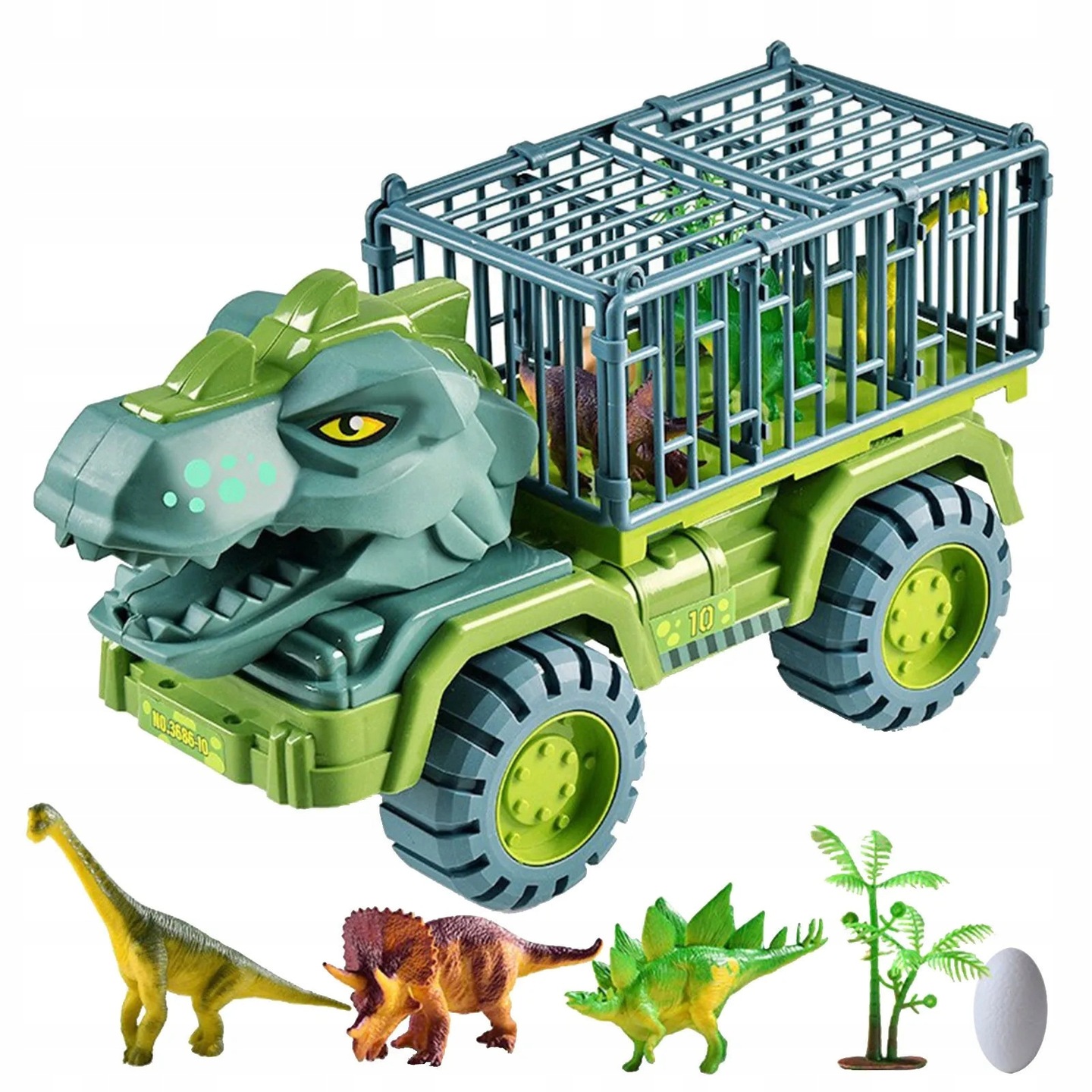MALLE sunkvežimis su dinozaurais figurėlės rinkinys