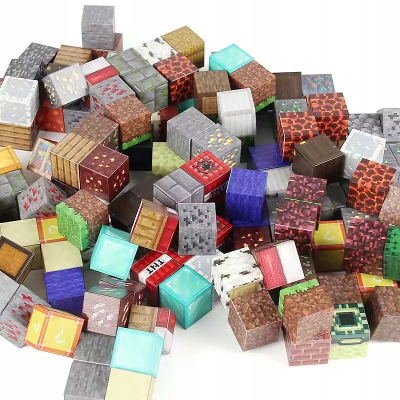 Magnetiniai 3D klockai – kubeliai, 100 vnt., XL rinkinys